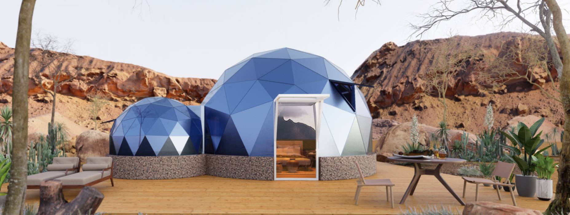 费县球形智能光伏玻璃星空房